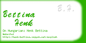 bettina henk business card